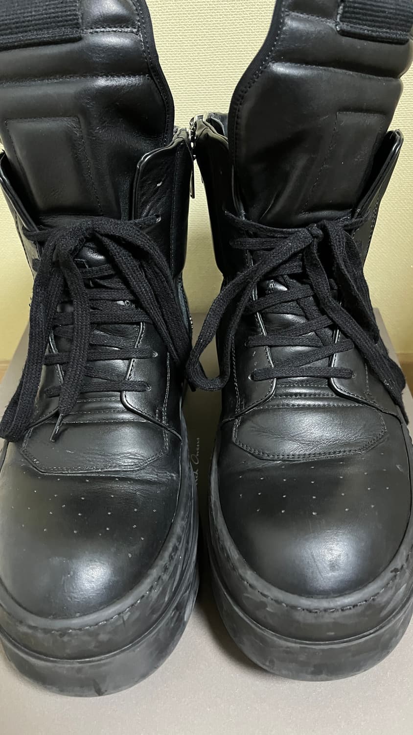 릭오웬스 메가범퍼 지오바스켓 올블랙 43.5 상품이미지3