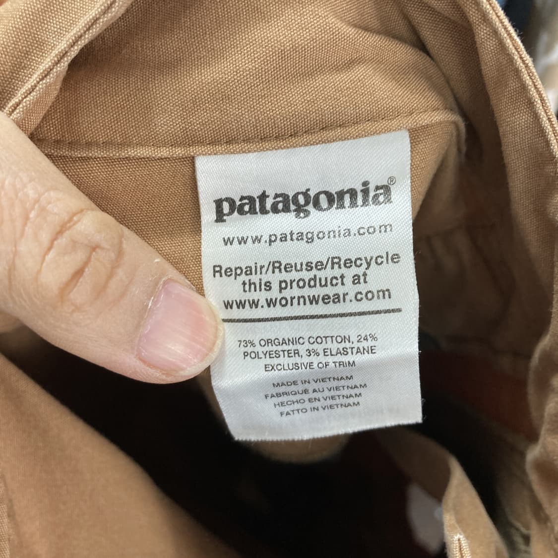 파타고니아 남성면반바지 베이지 허리34 상품이미지4