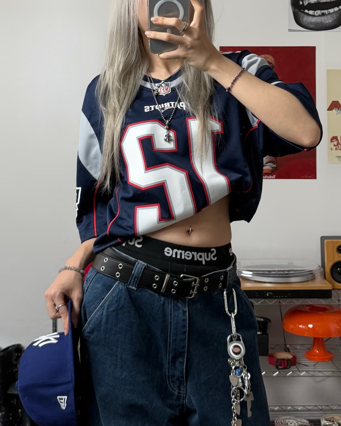 나이키 00s NFL 풋볼 져지 네이비 상품이미지1