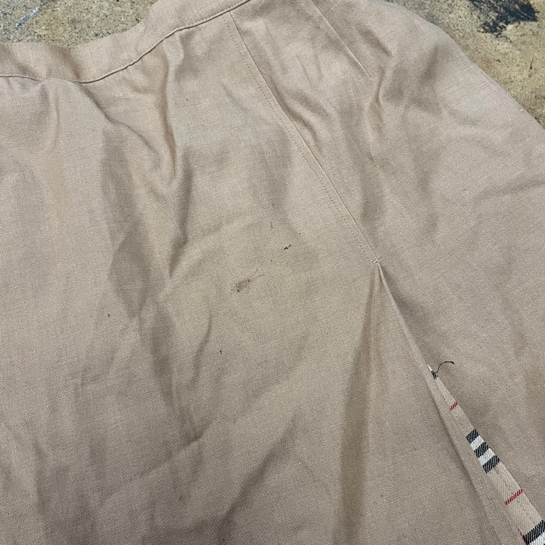 [정품/13] 버버리 베이지 체크 스커트 상품이미지6