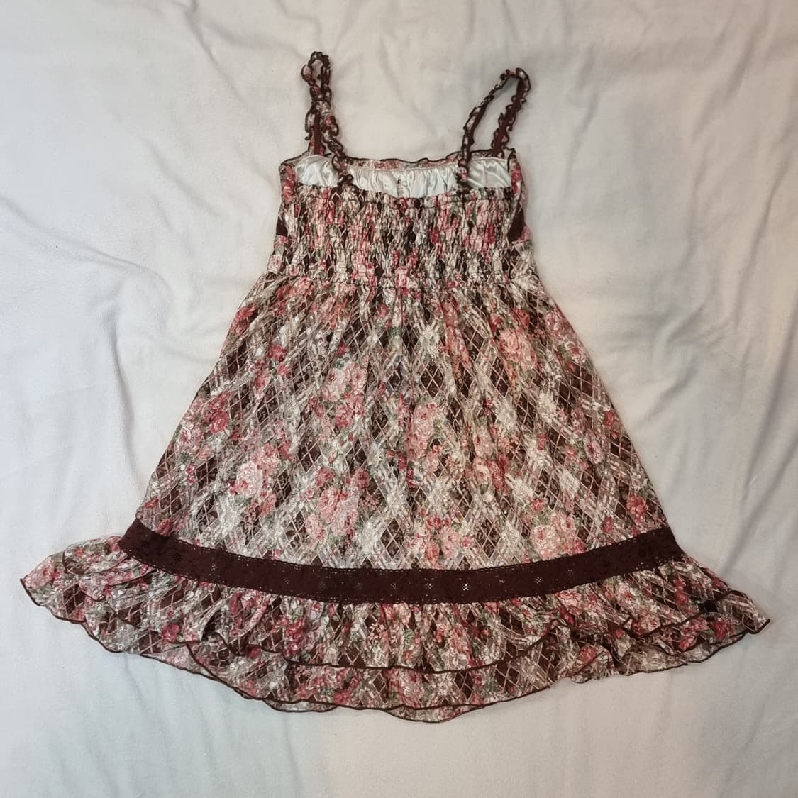 리즈리사 LIZ LISA 로즈 쉬폰 캐미솔 원피스 상품이미지5