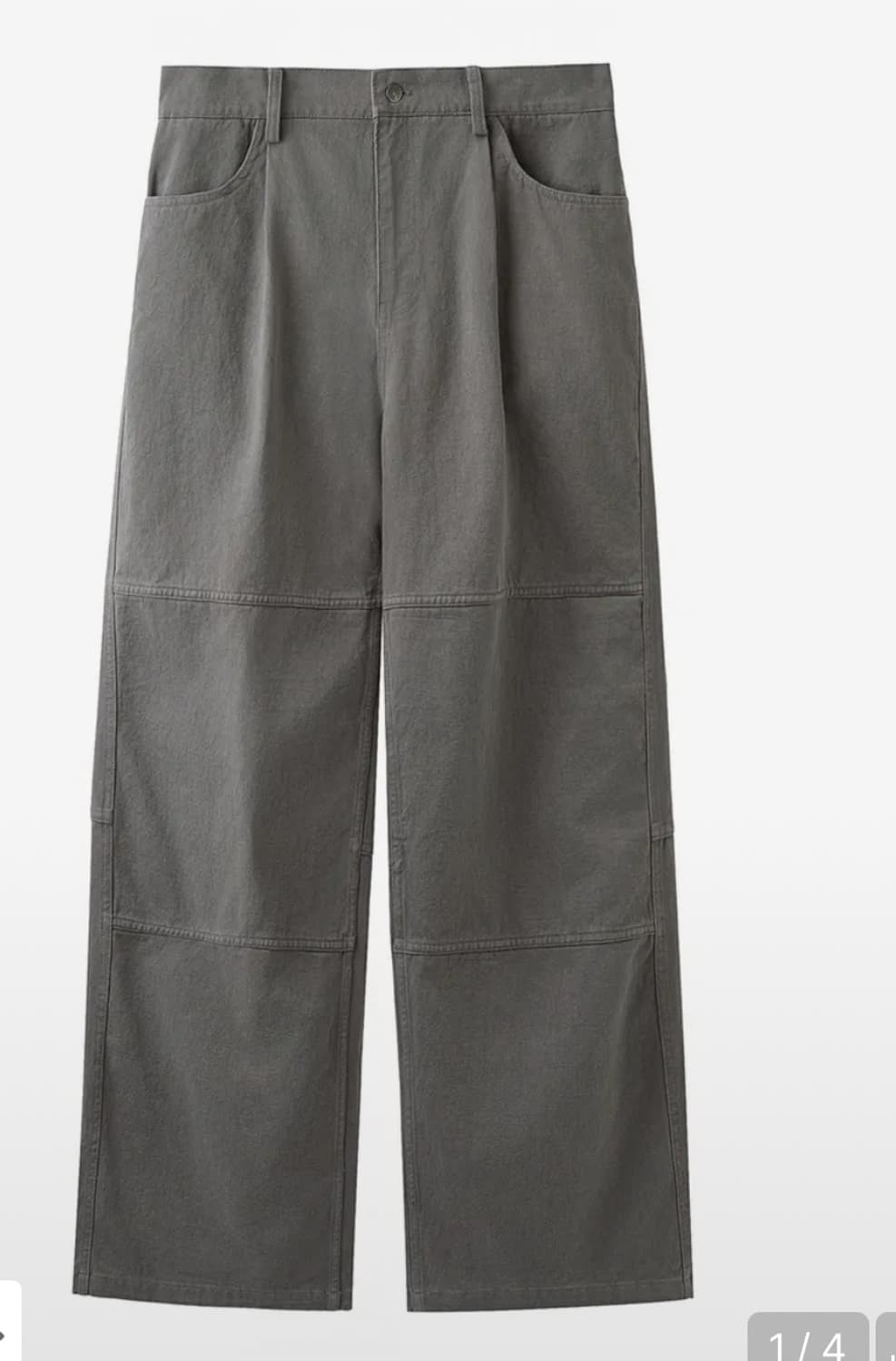 아르반 크로스 아플리케 캐프 팬츠 샌드 그레이 상품이미지2