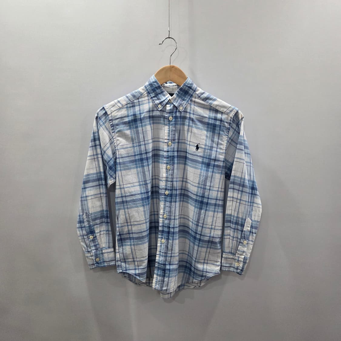 폴로랄프로렌 키즈 버튼다운 체크셔츠 M/10/12 상품이미지1