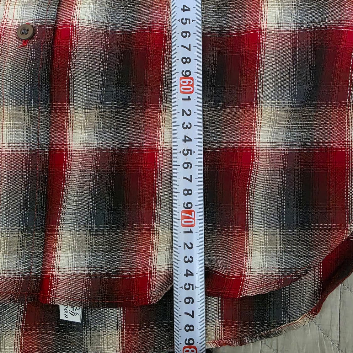 [L] 빈티지 펜들턴 레드 블랙 울 체크 플란넬 셔츠 상품이미지9