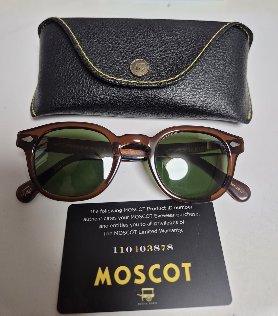 모스콧 렘토쉬 브라운 선글라스 케이스포함 판매 상품이미지1