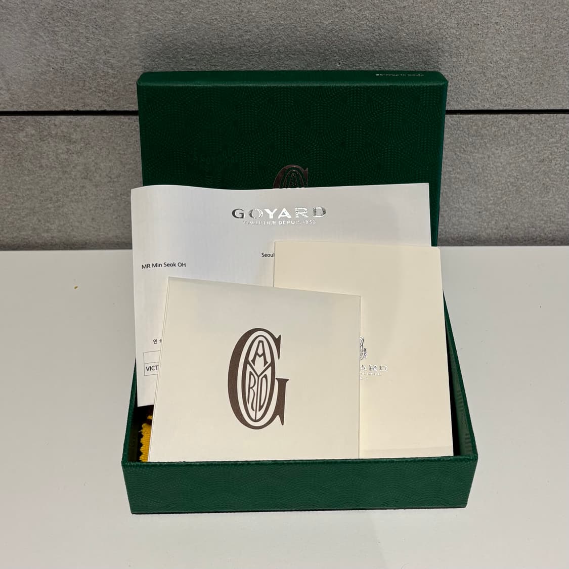 S OS사이즈 고야드 빅투와르 반지갑 블랙텐 (풀구성) 상품이미지8