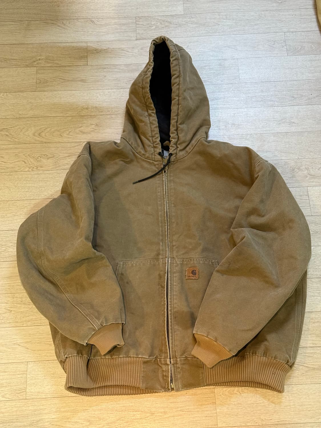 빈티지 칼하트 j130 후드 워크자켓 액티브 캔버스 자켓 상품이미지1