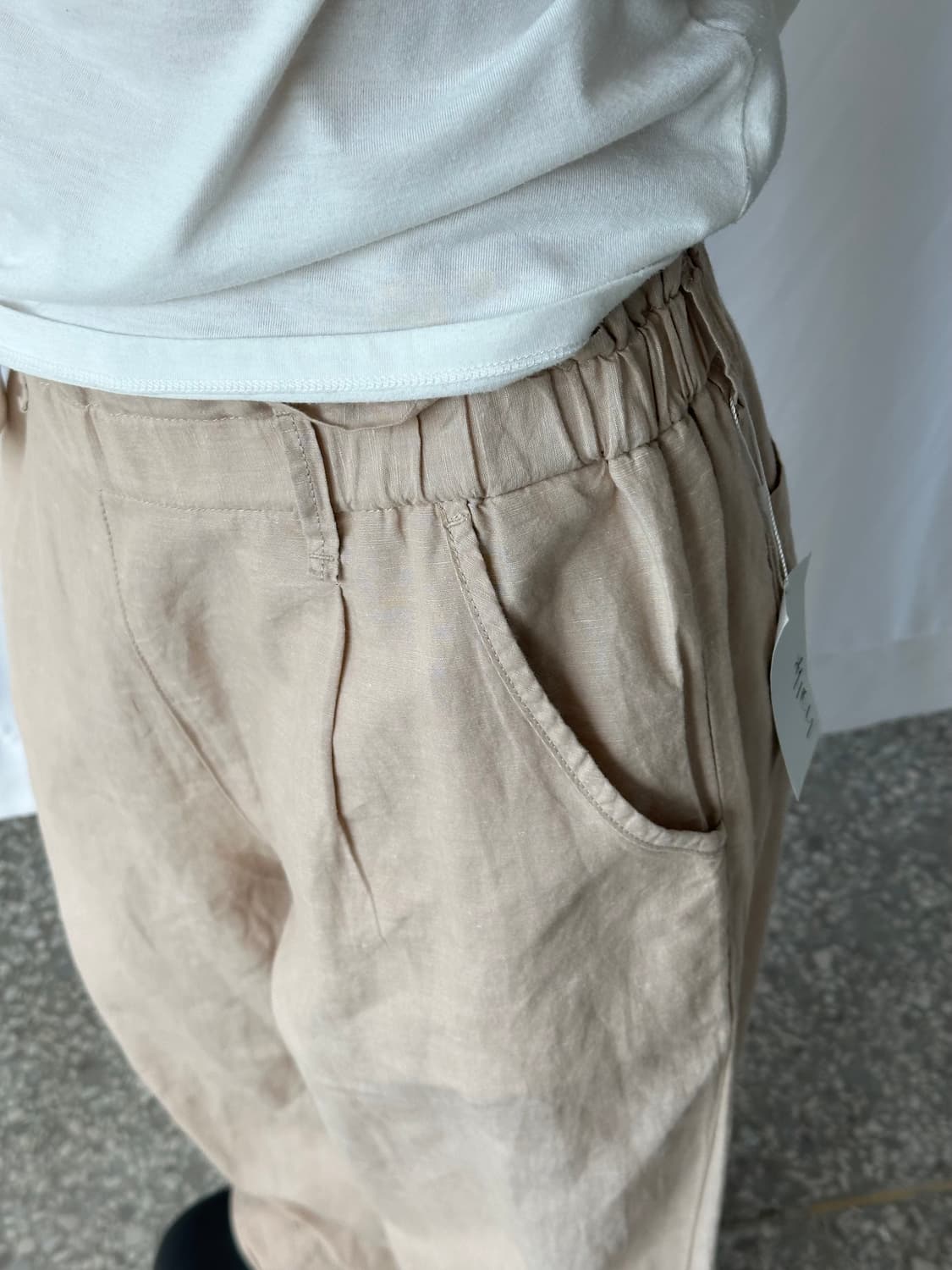 베이지 린넨 팬츠 상품이미지3