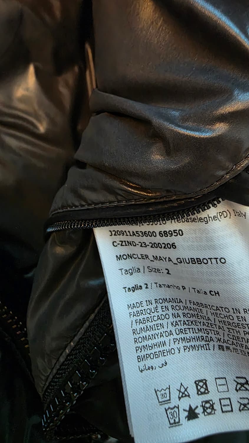 [2,새상품급]24fw 몽클레어 마야패딩 블랙 상품이미지4