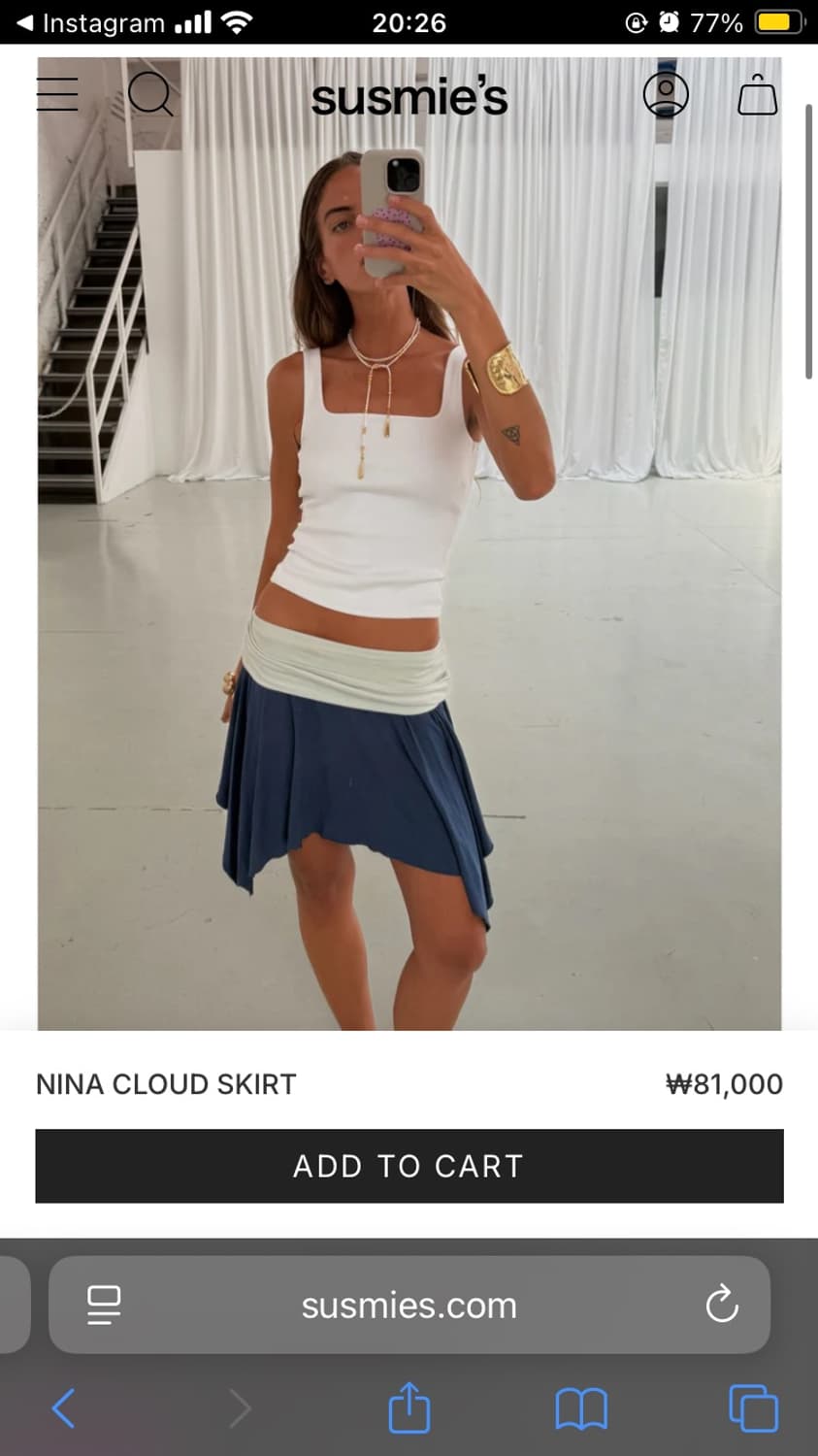 susmie’s 도트 스커트 상품이미지3