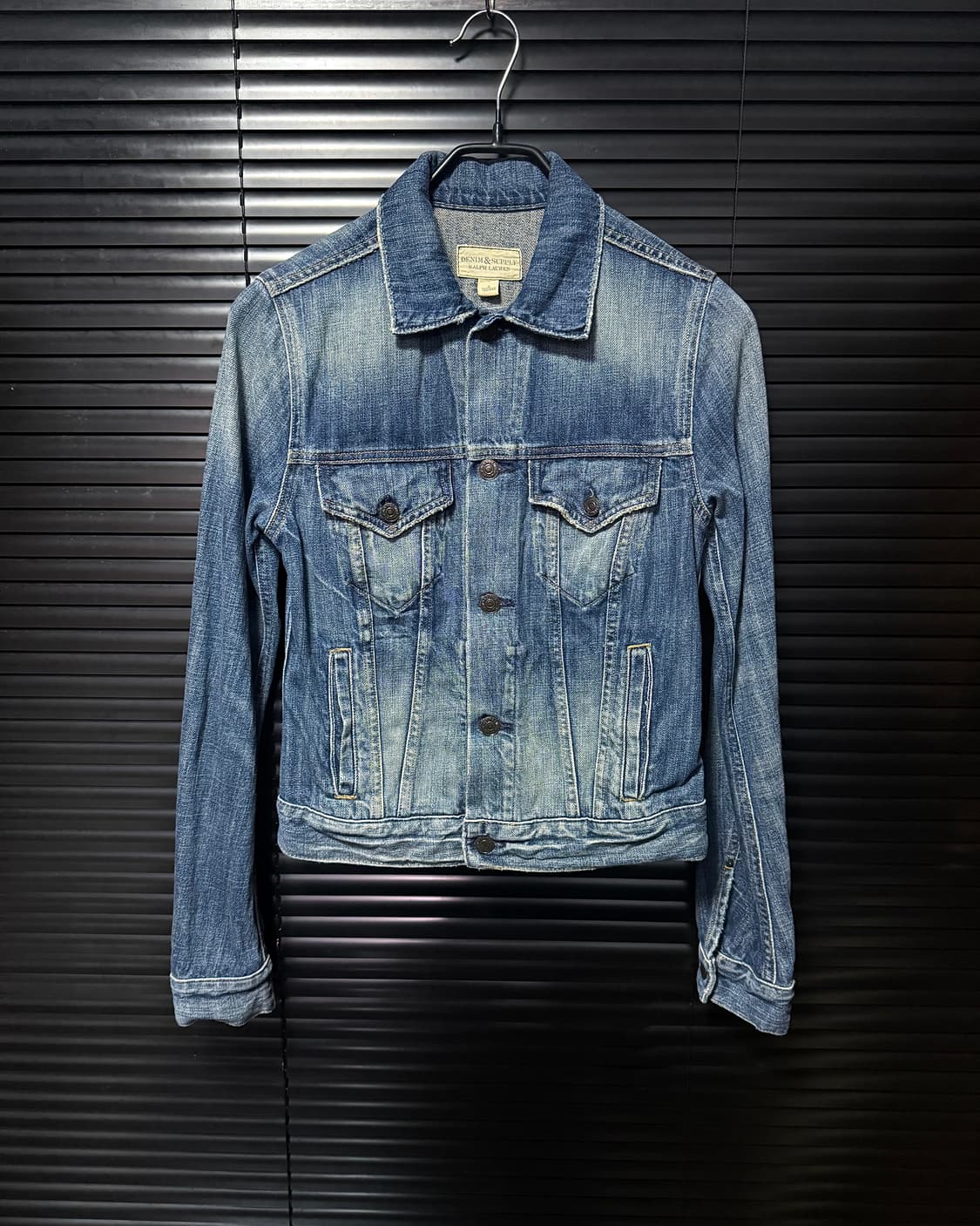 데님앤서플라이 폴로 랄프로렌 워싱 데님 청자켓 트러커 S 90 워크 자켓 상품이미지3