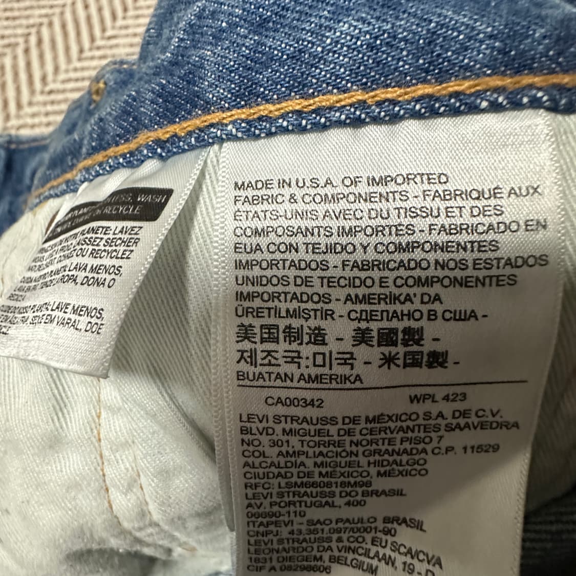 LEVI'S 501 premium usa made jeans 상품이미지7