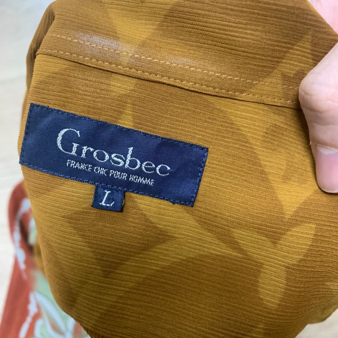 L)Grosbec 패턴 폴리셔츠 상품이미지3