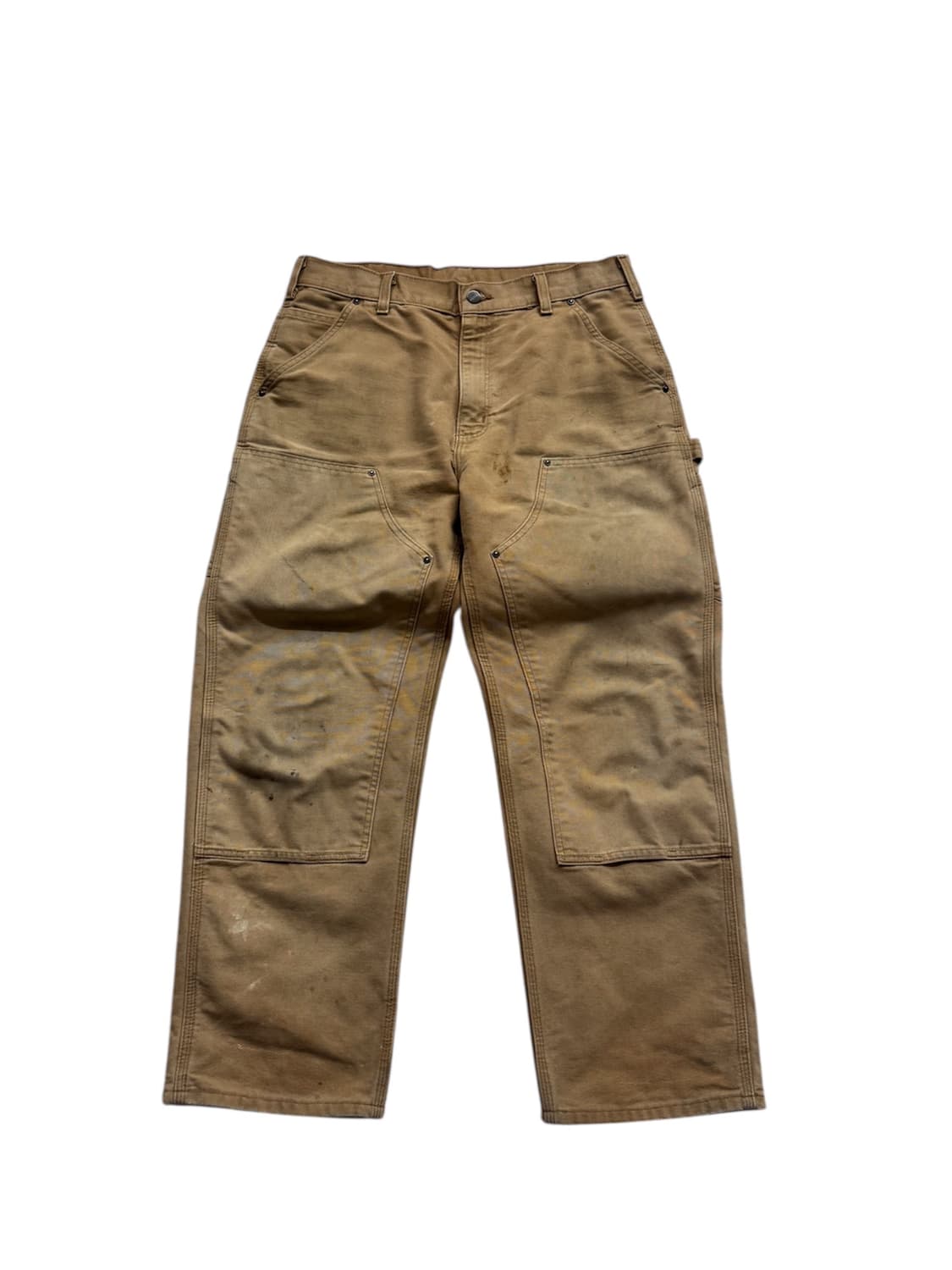 칼하트 B136 BRN 더블니 워크팬츠 상품이미지1