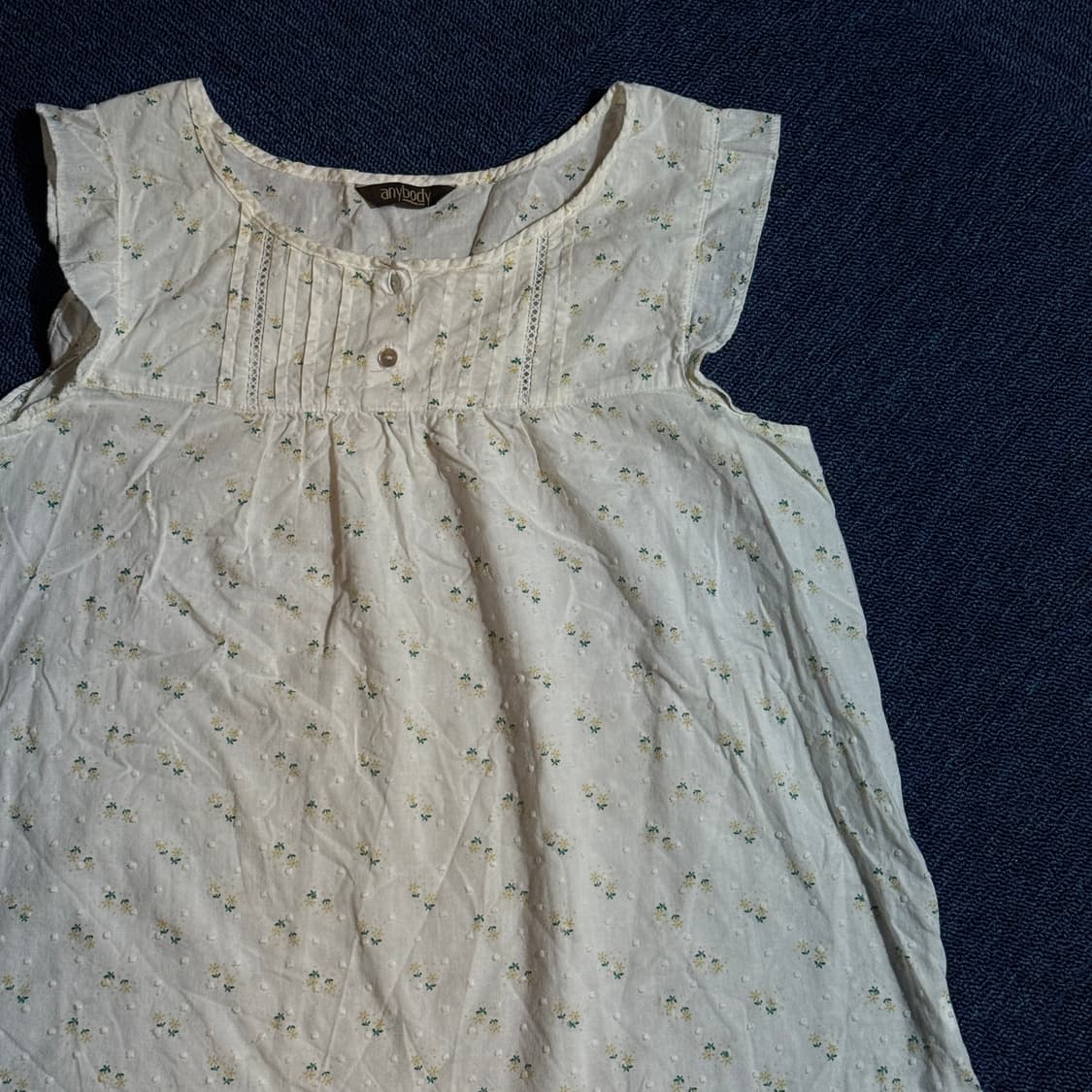 빈티지 모리걸 플라워 나시 블라우스 상품이미지2