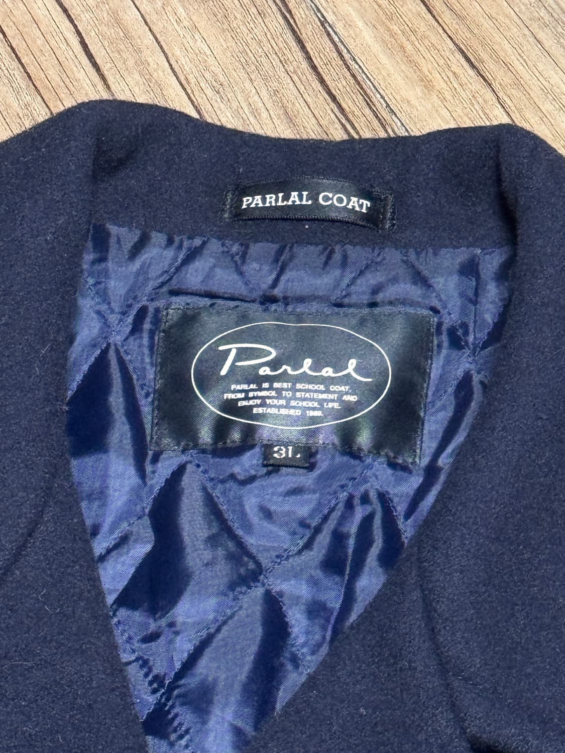 PARLAL 빅사이즈 울 피 코트 상품이미지5