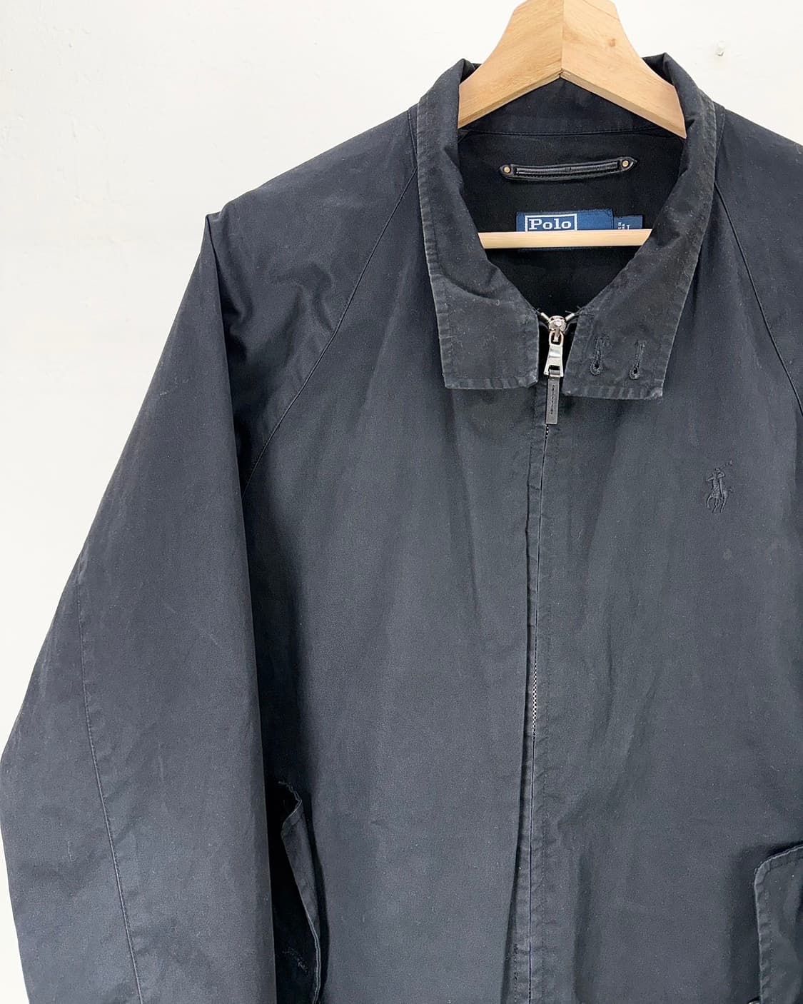 폴로 랄프로렌 블랙 베이포트 코튼 쉘 해링턴 자켓 상품이미지3