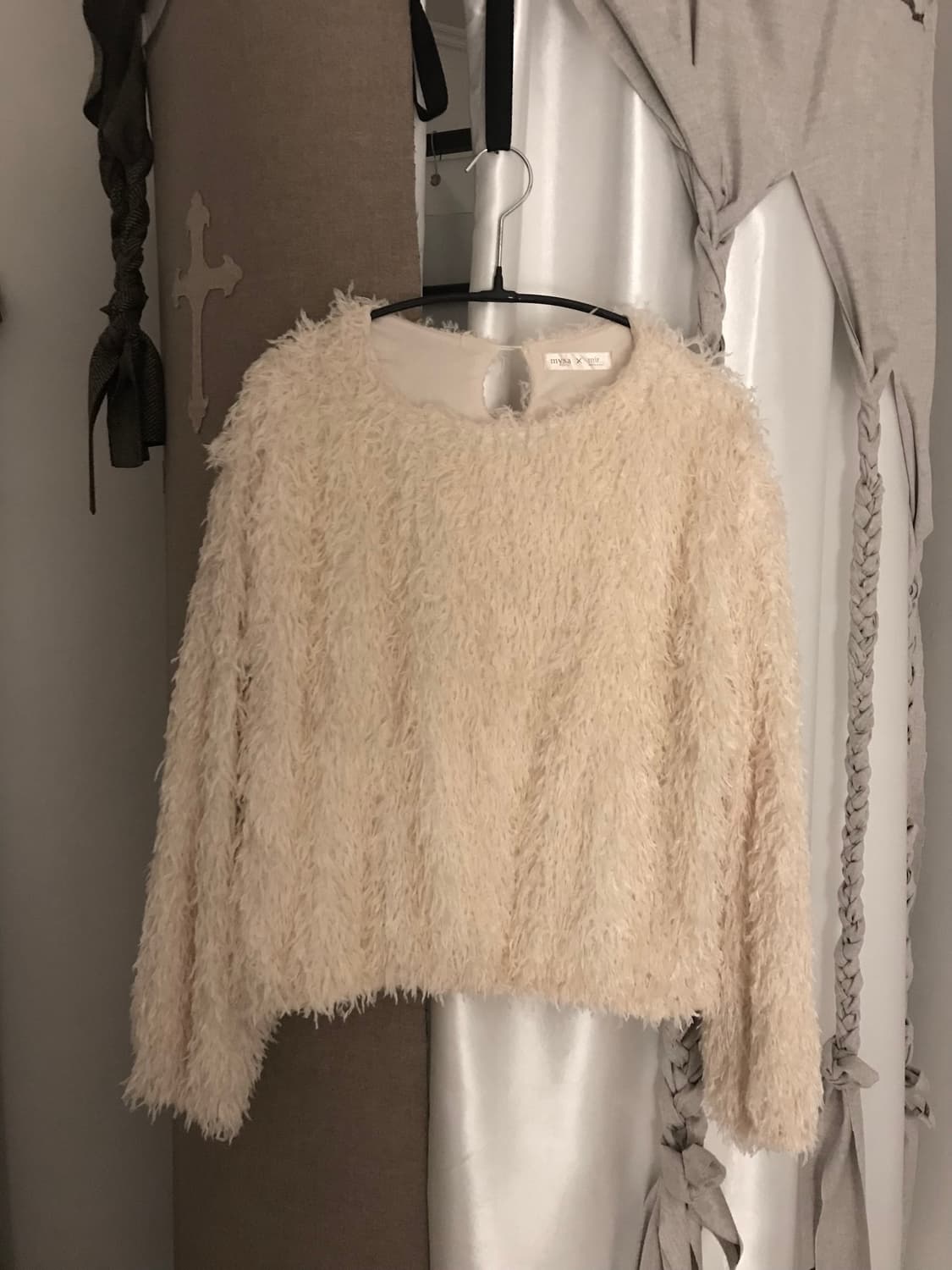 vintage ivory fur top 상품이미지5