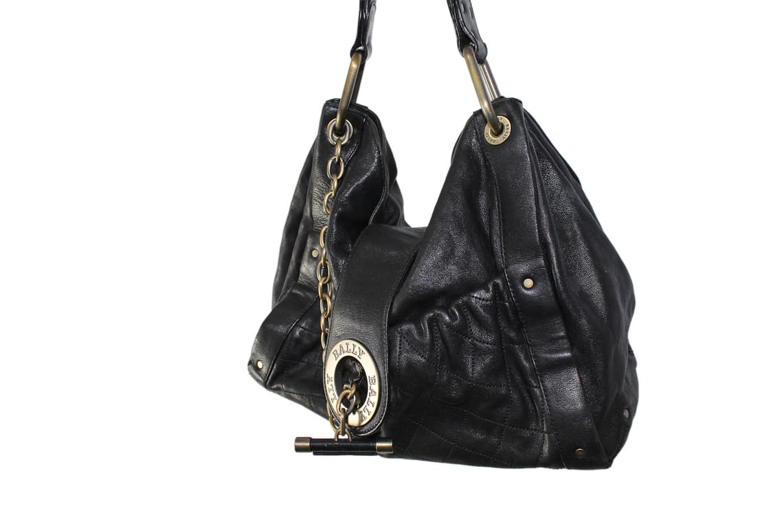 2000s Y2K Bally 발리 레더 토트백 상품이미지3