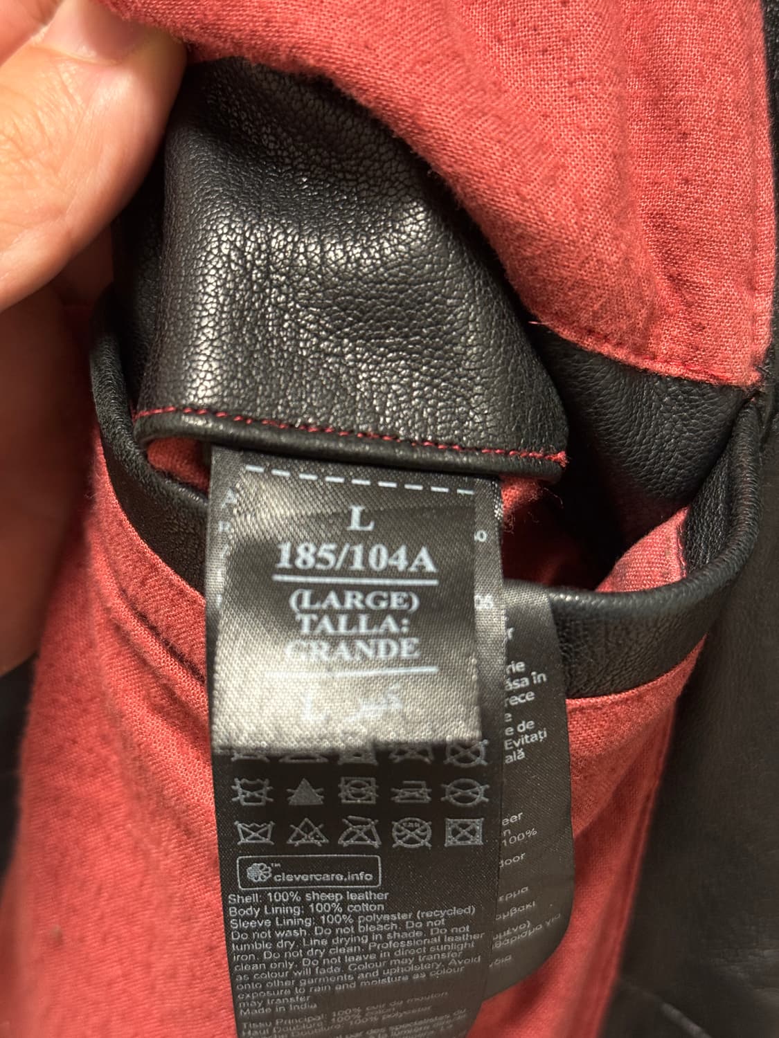 올세인츠 드렌 레더 바이커 자켓  (사이즈 L - 105) 상품이미지4