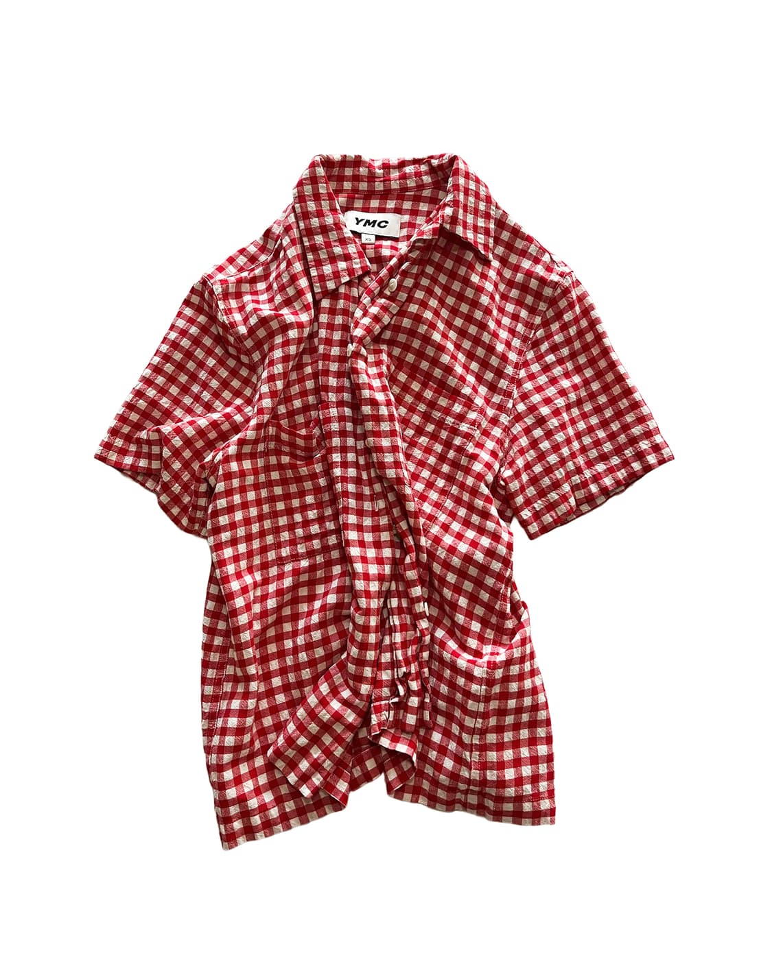 YMC red check shirt 상품이미지1