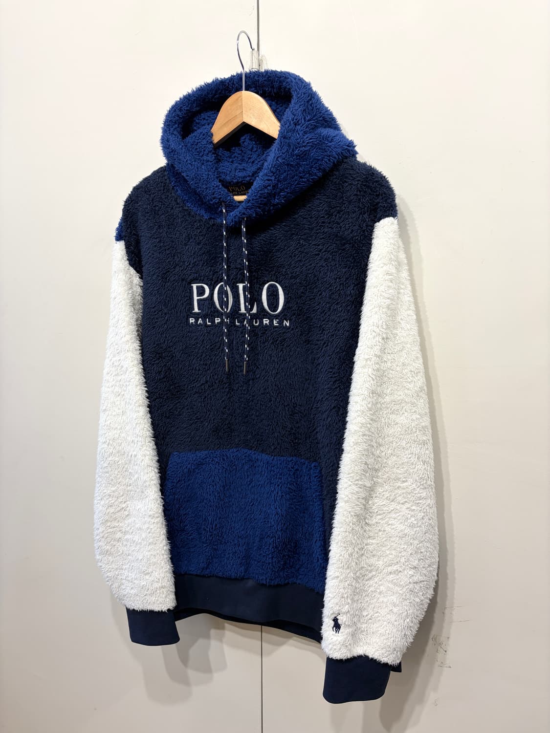 폴로 랄프로렌 로고 플리스 후드티 상품이미지2