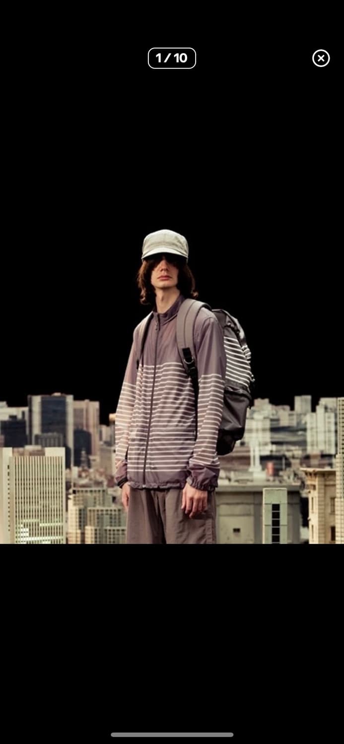 언더커버 언더맨 스트라이프 윈드브레이커 2사이즈 상품이미지1