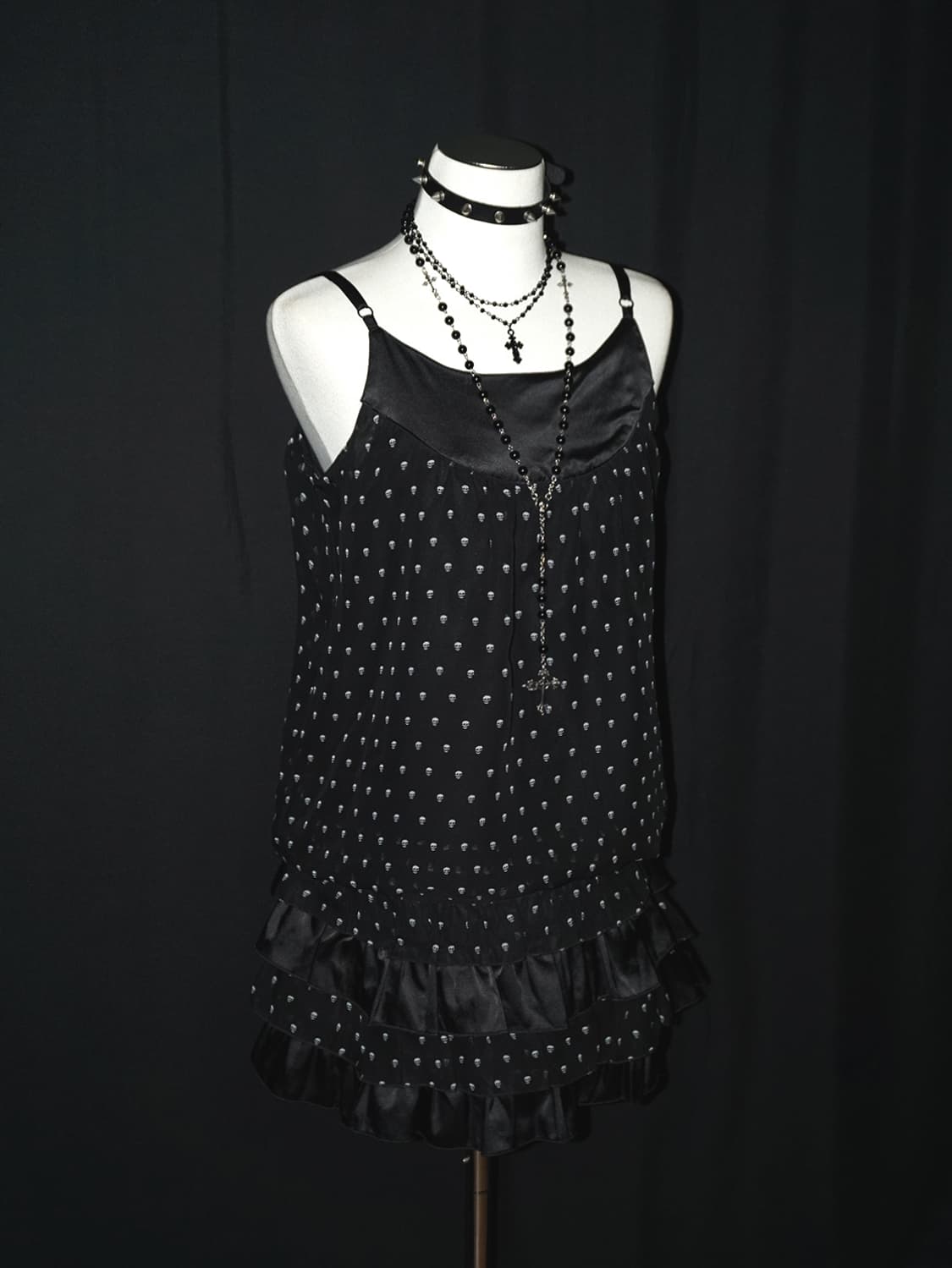 (world wide love!) skull dot dress  상품이미지3