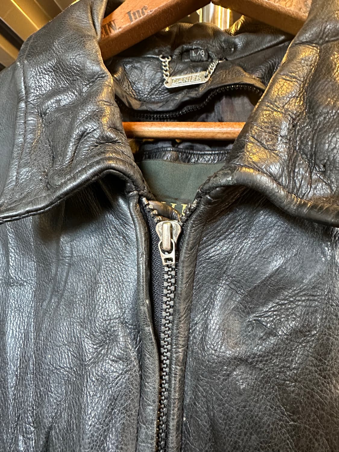 헤비 리얼 레더 플라이트 가죽 자켓 상품이미지6