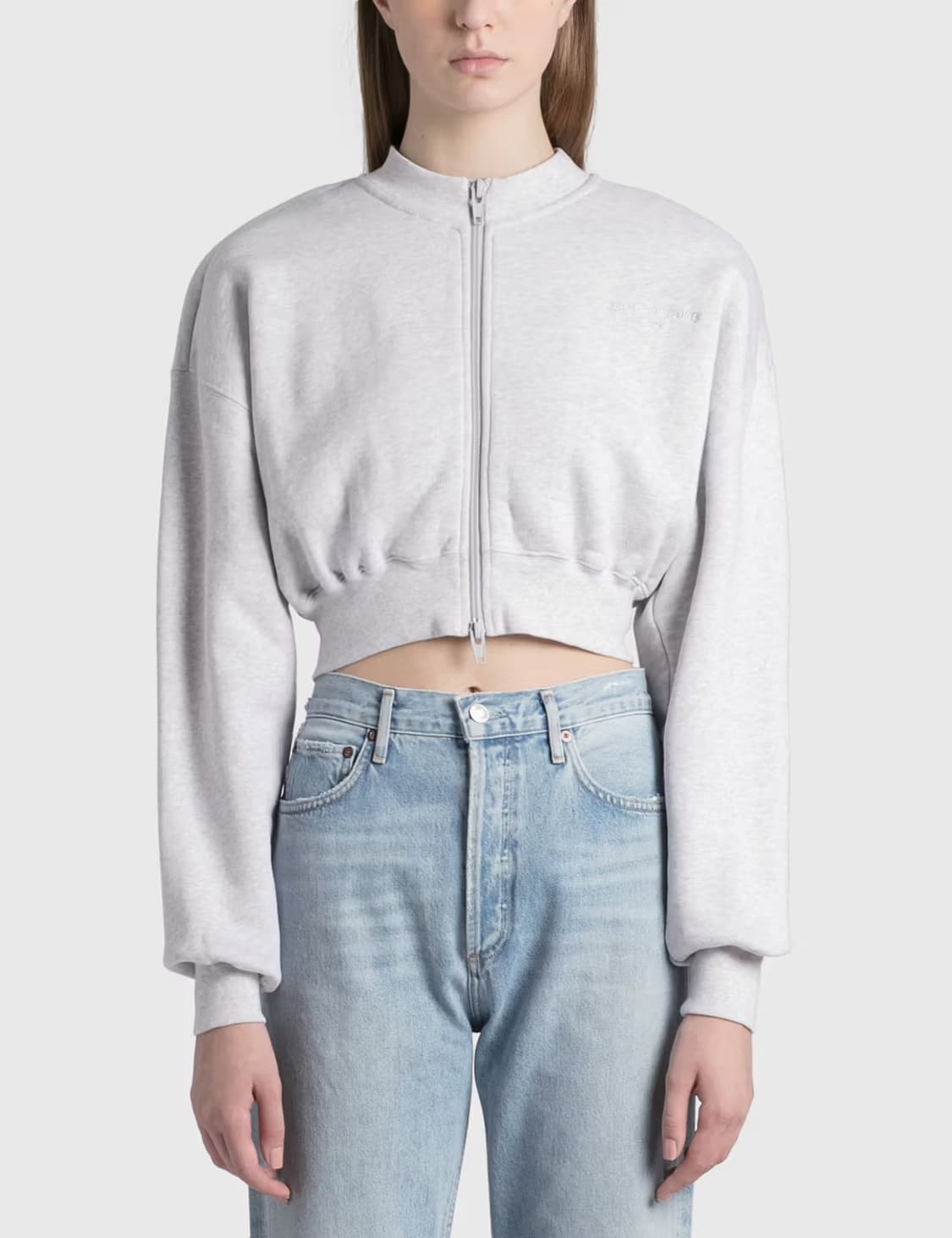 Alexander wang / 알렉산더 왕 크롭 자켓 코튼 그레이 상품이미지7