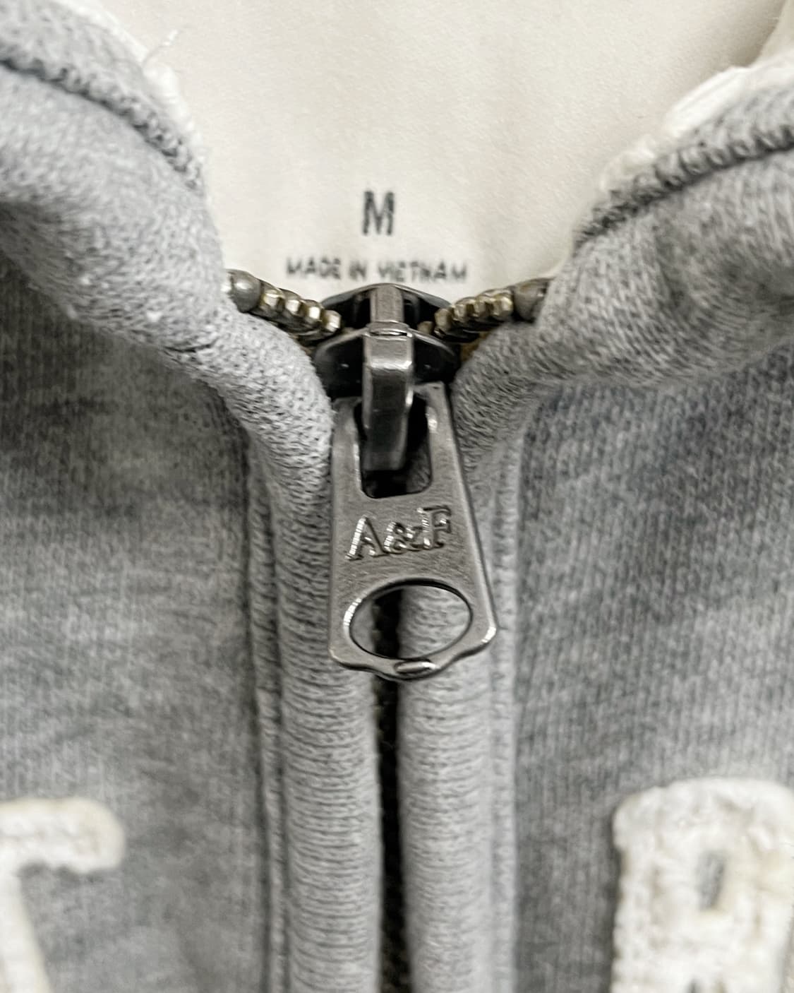 아베크롬비 아치로고 그레이 후드집업 상품이미지6