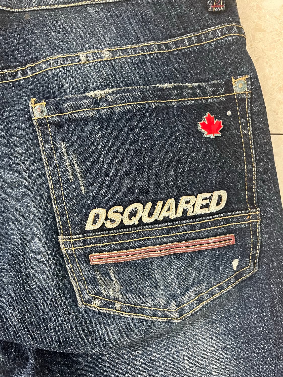 디스퀘어드2 남성 데미지 워싱 청바지 48(31-32인치) 정품 상품이미지3