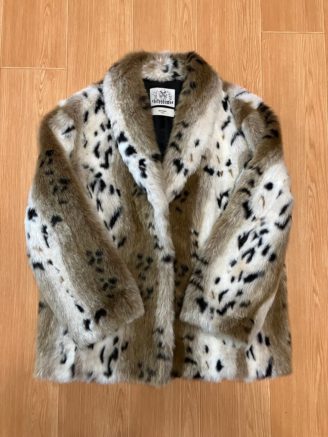 THREETIMES leopard fur jacket 상품이미지1