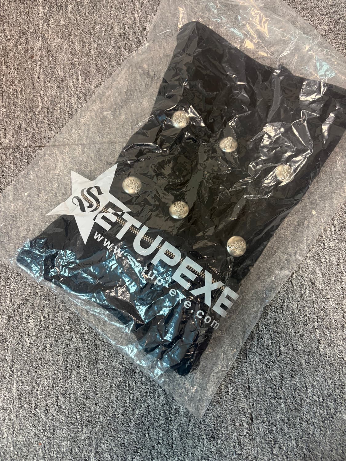 오늘만))셋업이엑스이 하이넥 자켓 나폴레옹자켓 블랙 상품이미지2