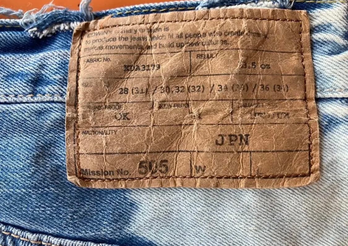 EDWIN 에드윈 505 빈티지 데님 숏 (made in japan) 상품이미지10