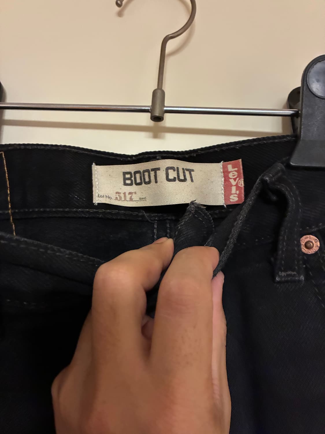 리바이스 517 블랙데님 상품이미지2