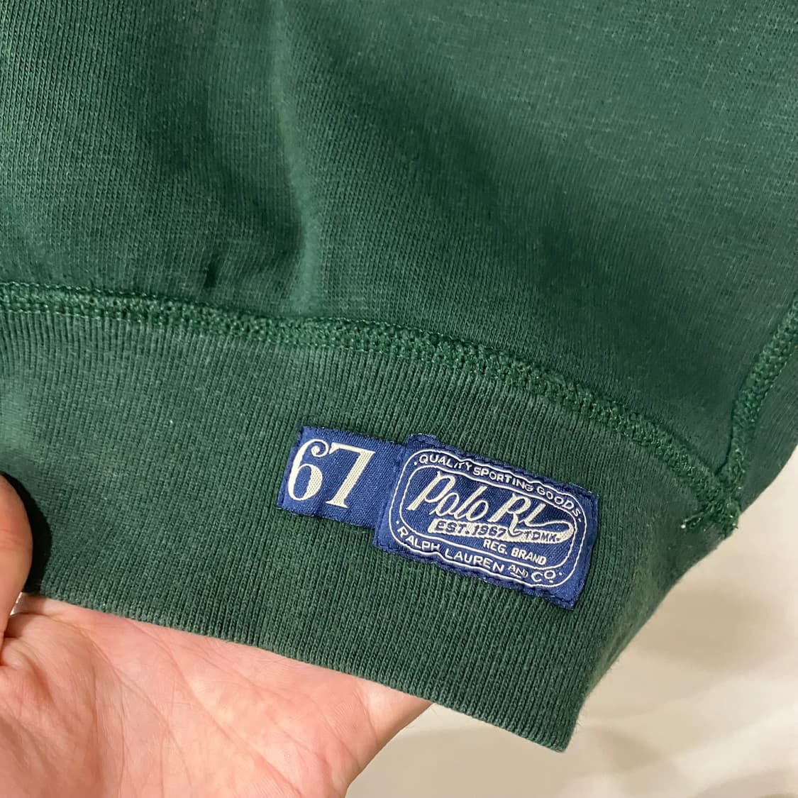 52 폴로 아치로고 맨투맨 그린 상품이미지3