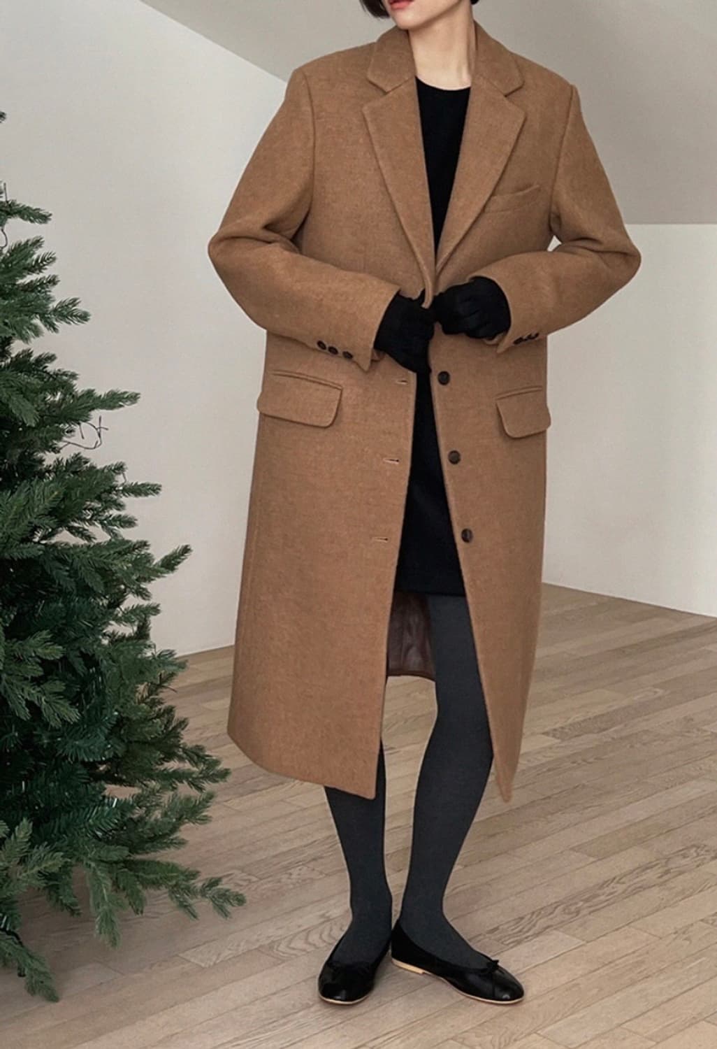 가내스라 카멜 롱코트 S 상품이미지4