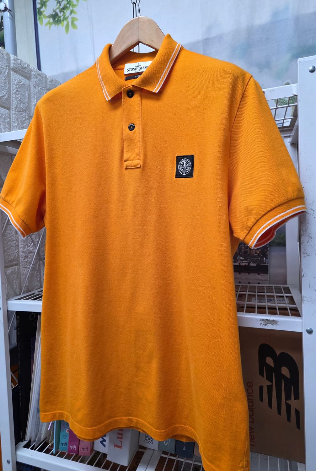 스톤아일랜드 남성 반팔티 105 슬림핏 카라티셔츠 MM87 상품이미지2