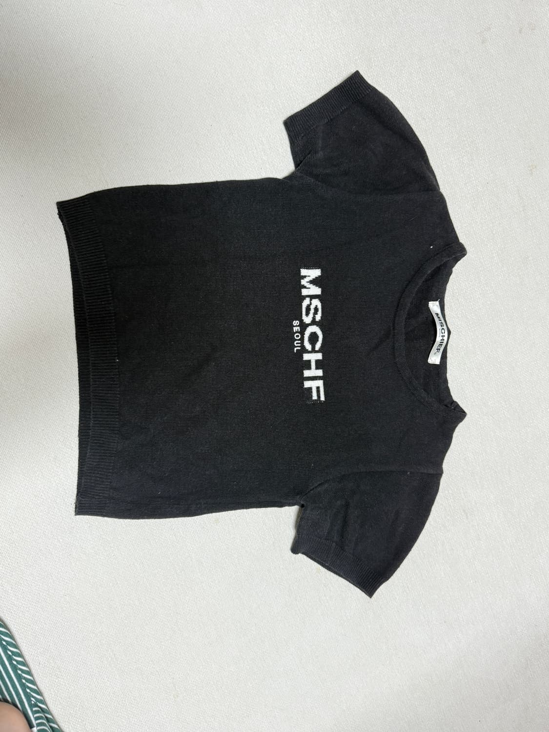 미스치프 단종 반팔 니트 티셔츠  상품이미지1