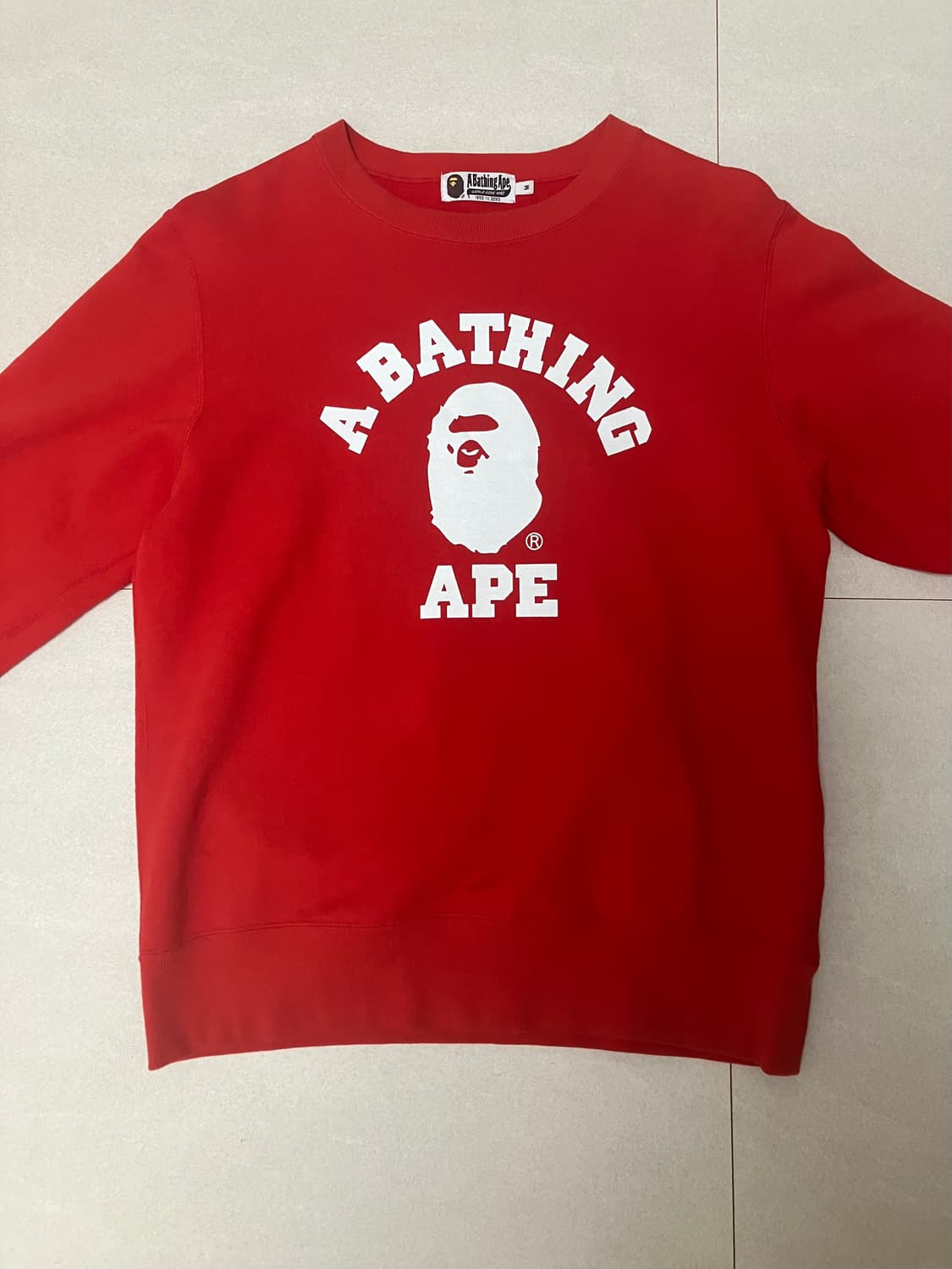 베이프 컬리지 맨투맨 상품이미지2