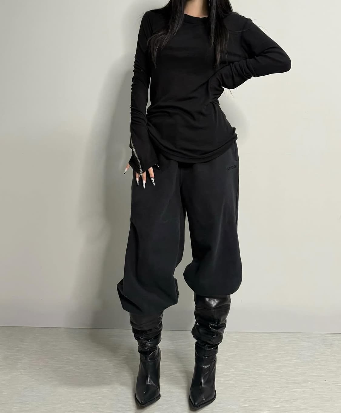 Shakingmyhead  ZIPPER LONG SLEEVE 지퍼롱슬리브 상품이미지3