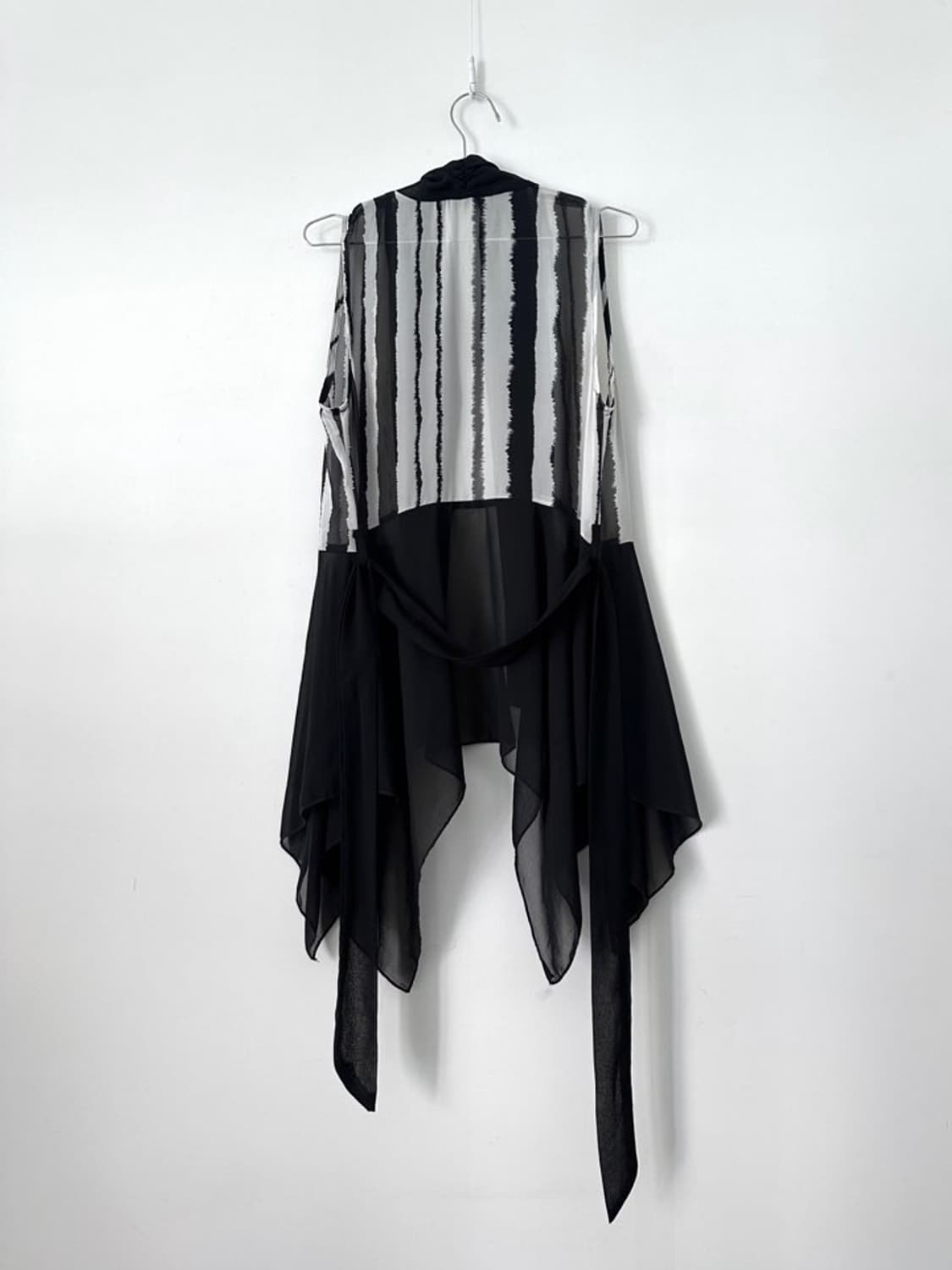 Zebra pattern sheer sleeveless 상품이미지7
