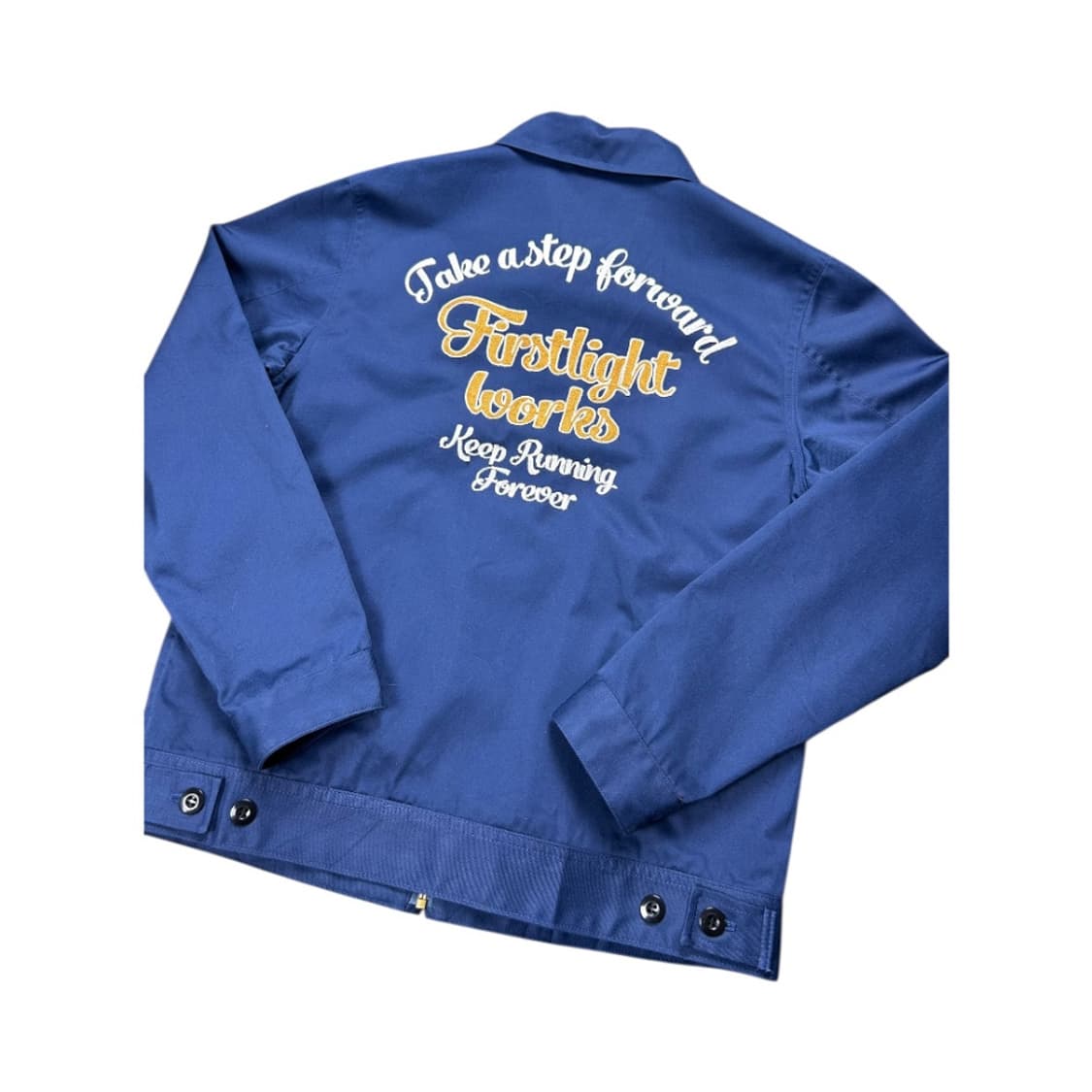 L) 네이비 레터링 자수 워크 집업 자켓 OJ-038 상품이미지6