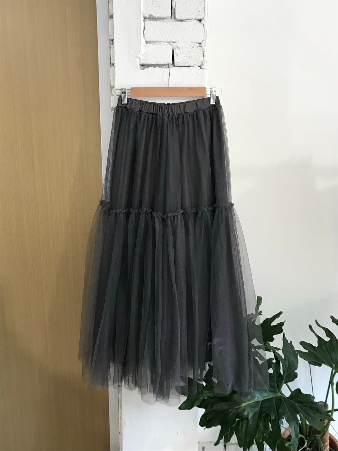Vintage frill mesh skirt 상품이미지1
