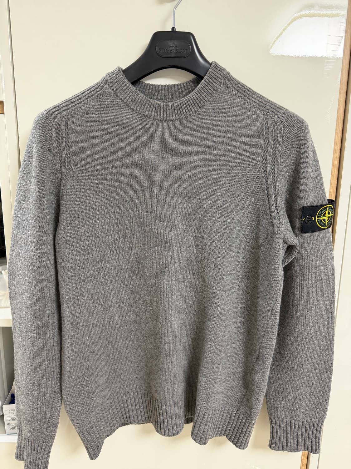 스톤아일랜드 램스울 니트 그레이 M 상품이미지1