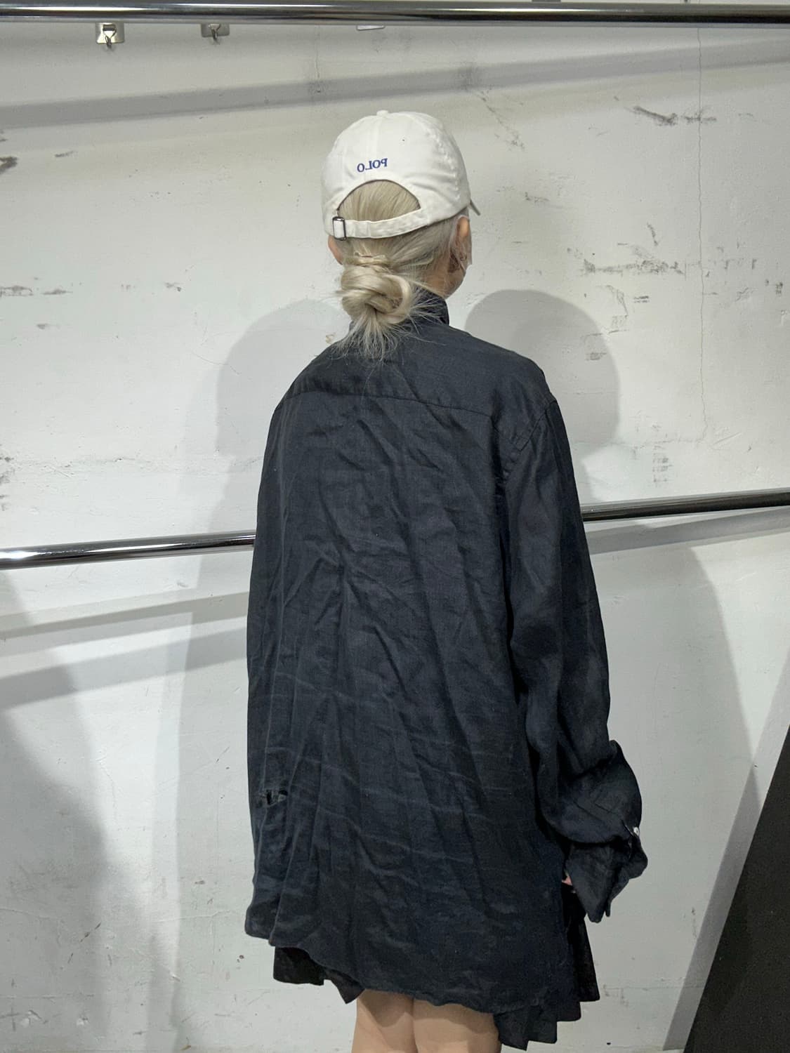 타미 힐피거 블랙 여름 셔츠 린넨 솔리드 셔츠 XXL 상품이미지3