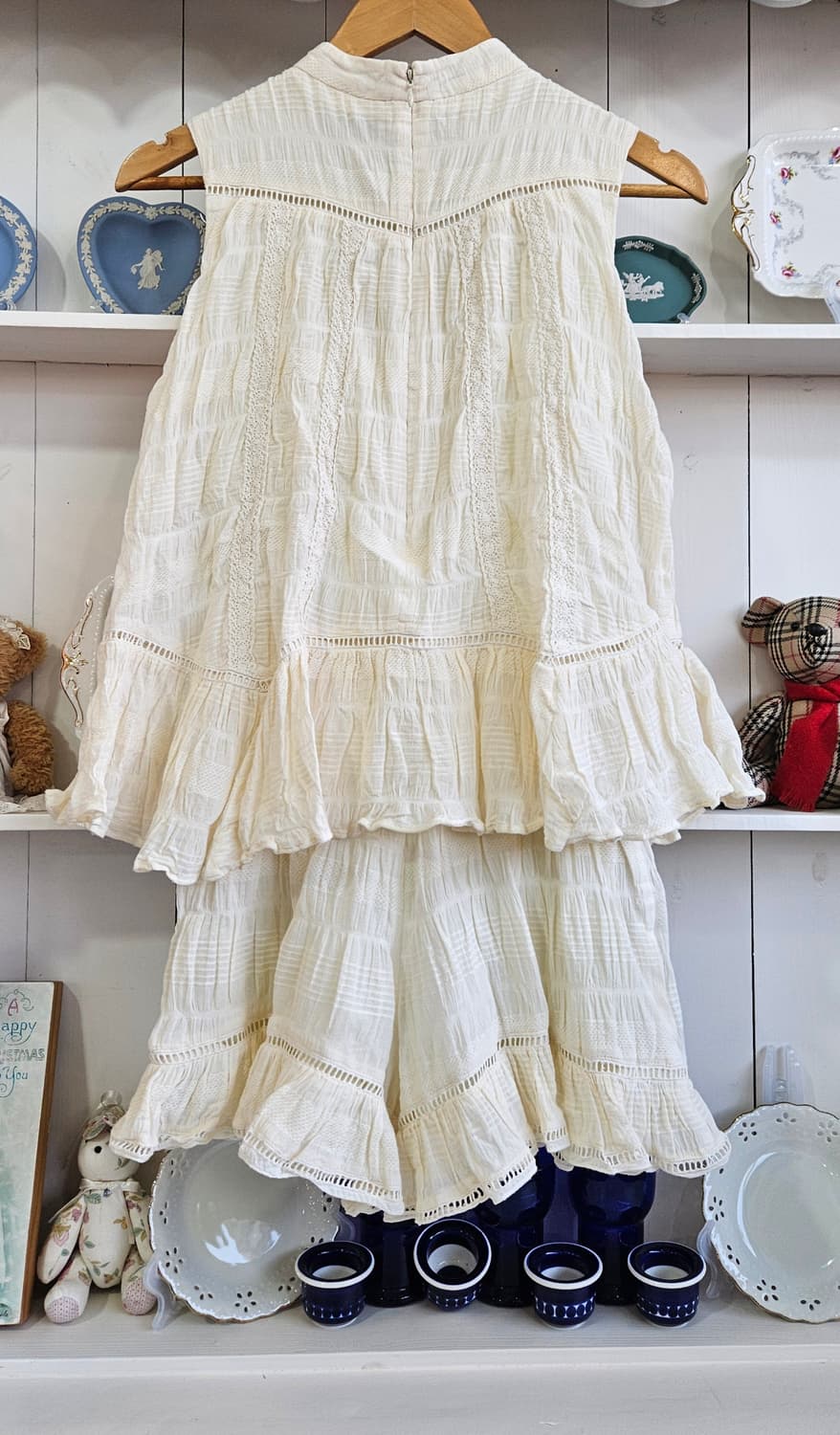 dazzlin 코튼 레이스 티어드 점프수트 상품이미지7