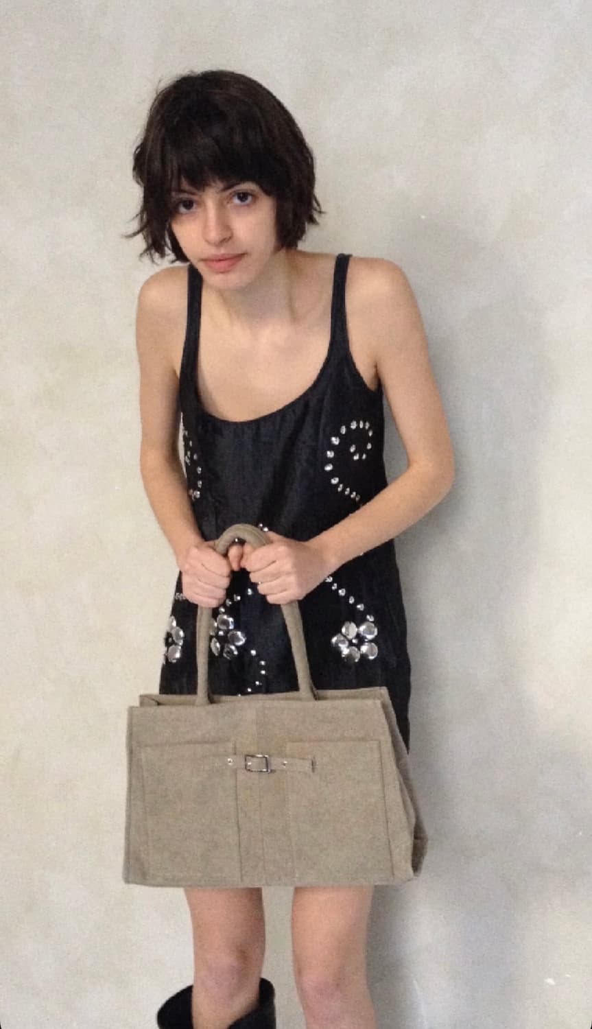 [XS,S,M]기마구아스 Claude 스터드 미니 드레스 상품이미지5