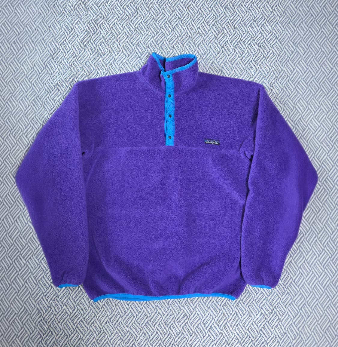(L)파타고니아 80s Usa 빈티지퍼플 신칠라 플리스 자켓 상품이미지1